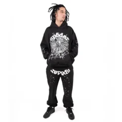 Black Sp5der OG Web Hoodie