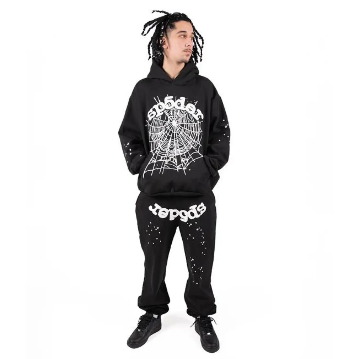 Black Sp5der OG Web Hoodie