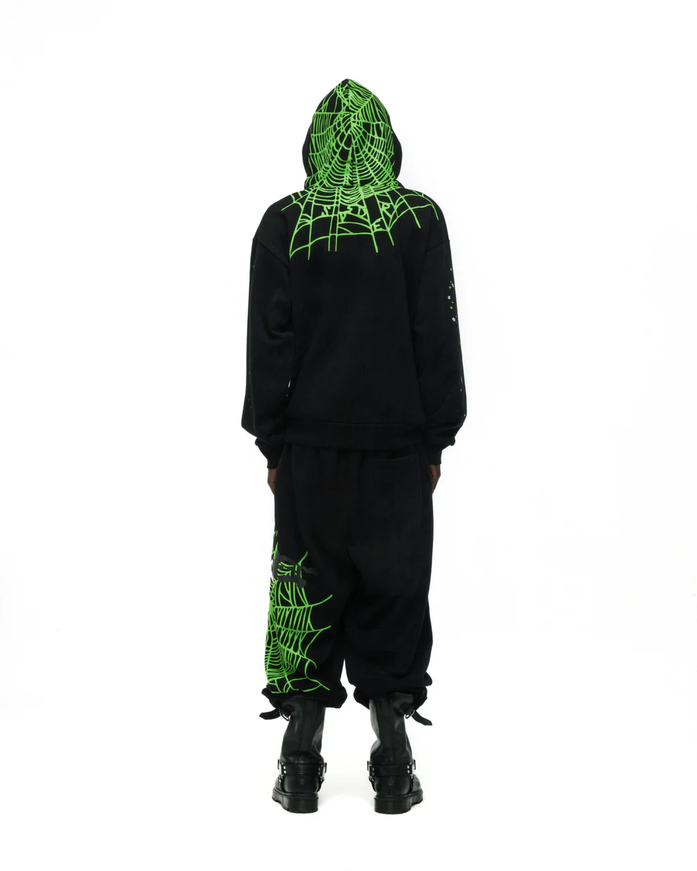 Black Spider Heavy Web Hoodies