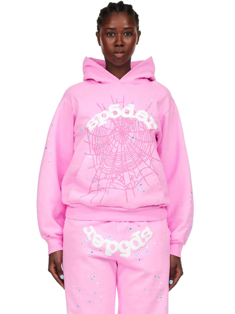 Pink Spider OG Web Hoodies
