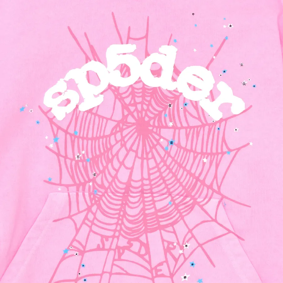 Pink Spider Web Hoodie
