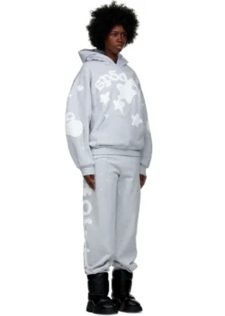 Sp5der Beluga Heather Grey Hoodie