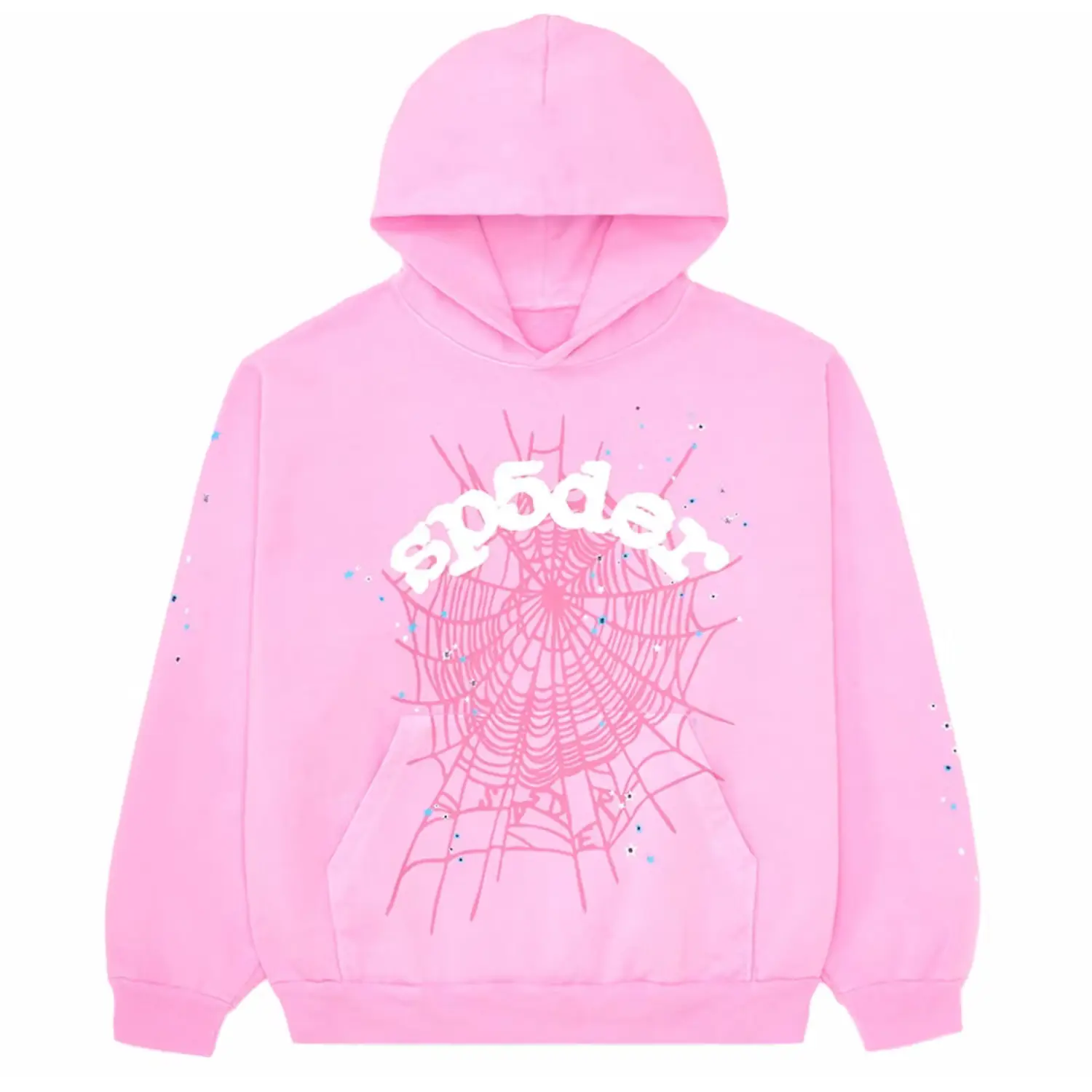 Sp5der-OG-Web-Hoodie-Pink