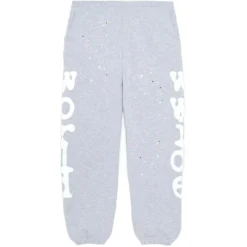 Spider Beluga Heather Grey Tracksuit pants