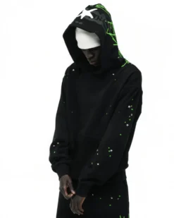 Spider Black Web Hoodie