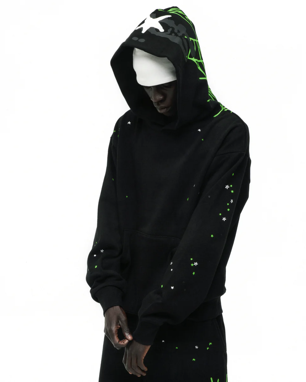 Spider Black Web Hoodie