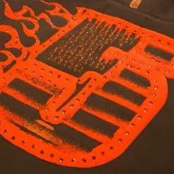 Spider Brown Screaming Eagle Hoodie