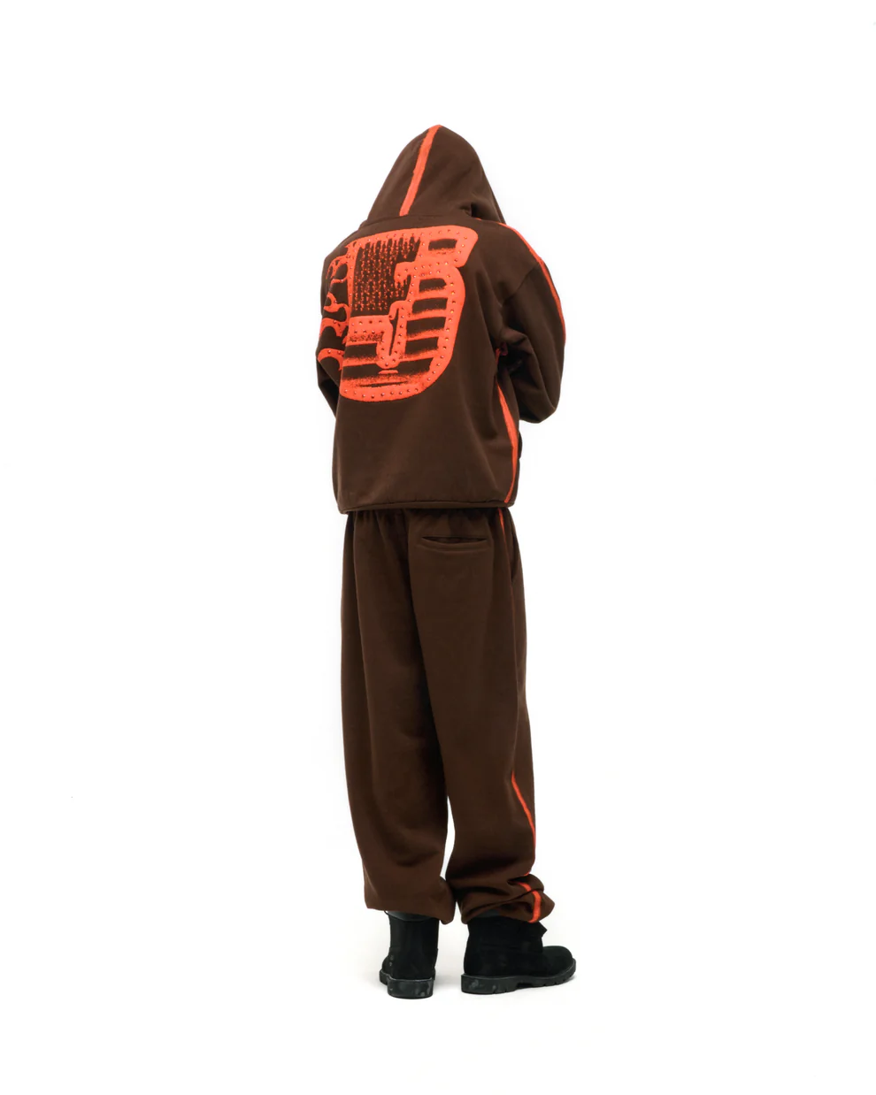 Spider Eagle Brown Hoodie