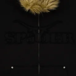 Spider Garibaldi Zip-up Black Jacket