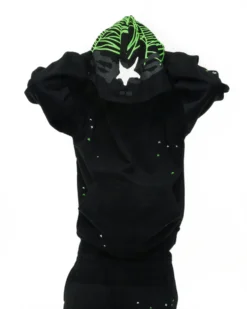 Spider Heavy Web Hoodie Black