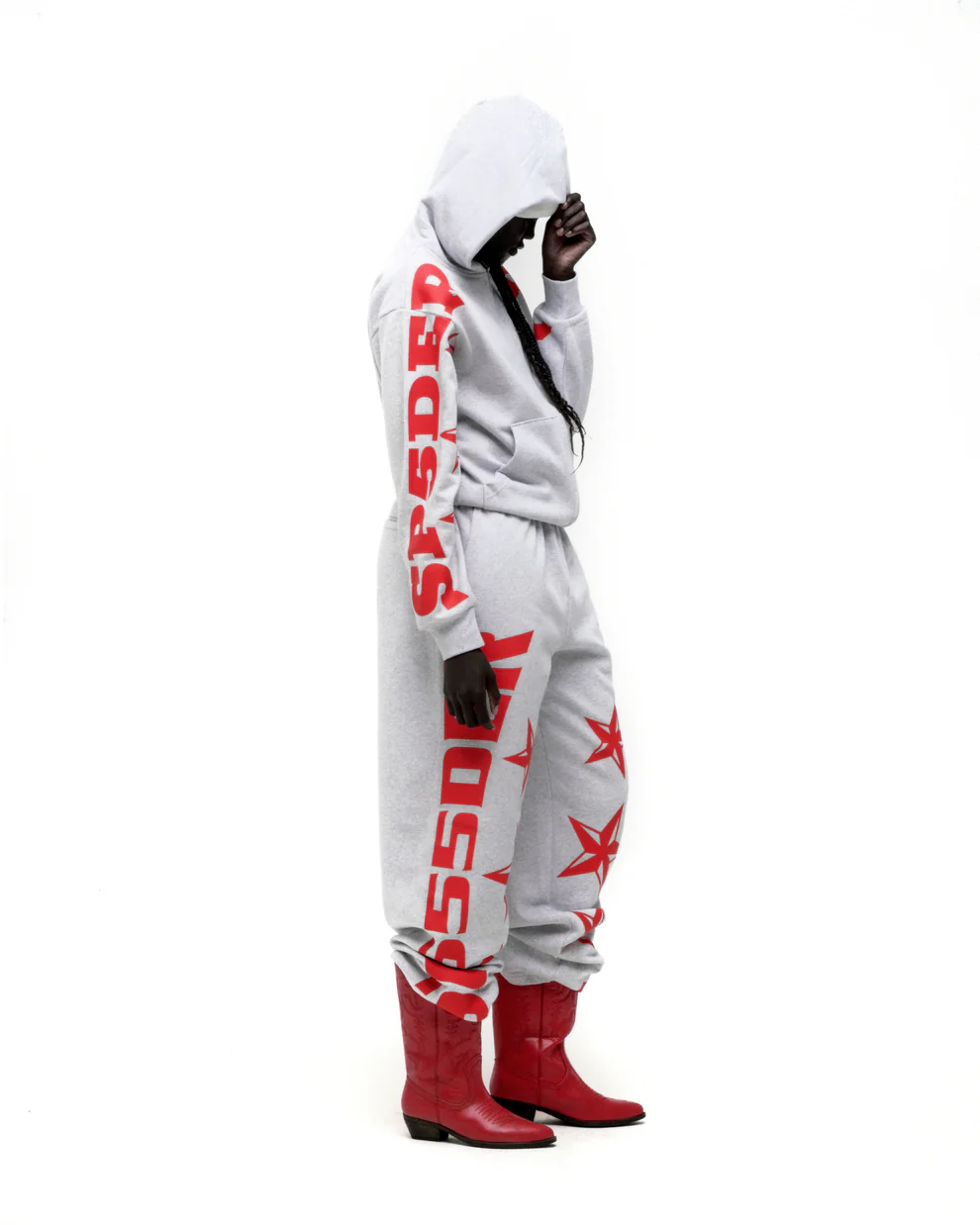 Spider MX555 Grey Zip-up Hoodie