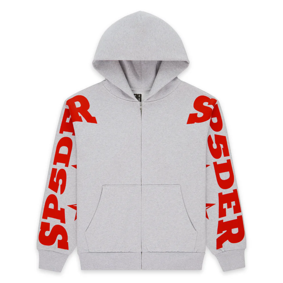 Spider MX555 Zip Grey Hoodie