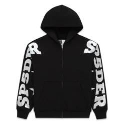 Spider MX555 Zip-up Black Hoodie