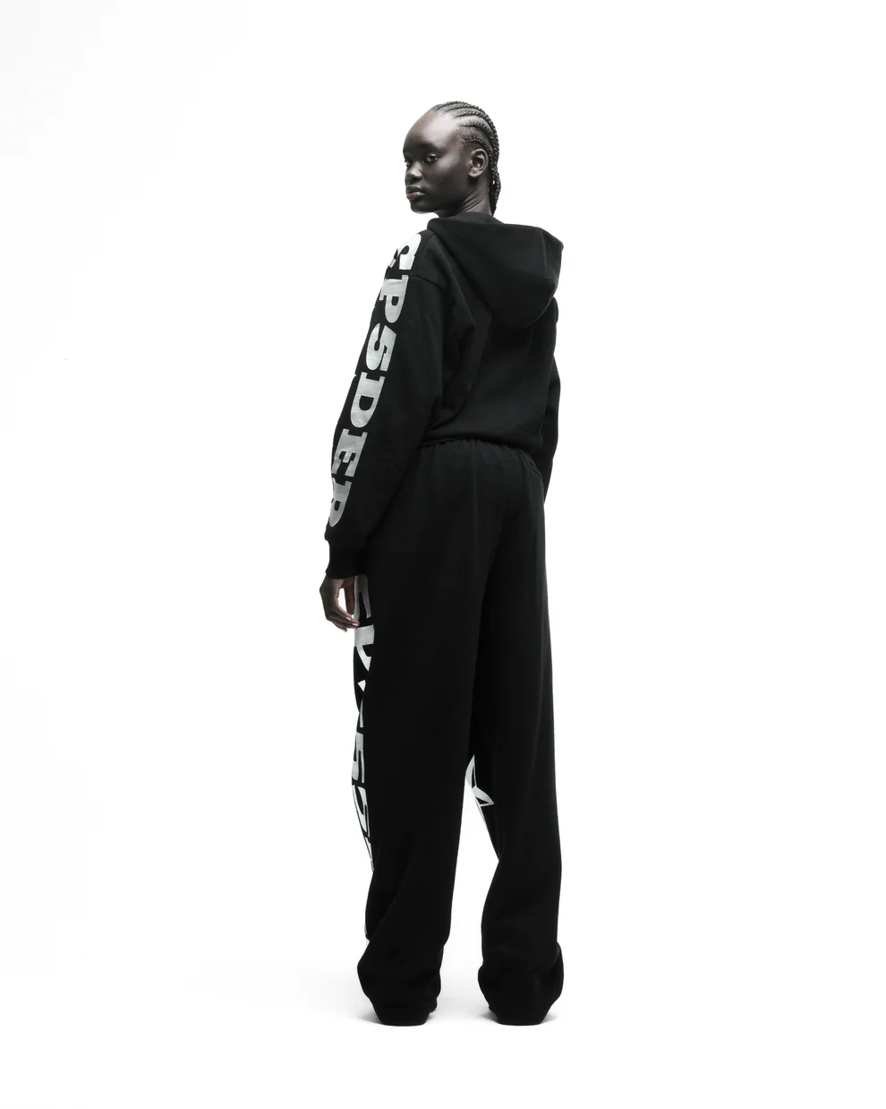 Spider MX555 Zip-up Black Hoodie Back