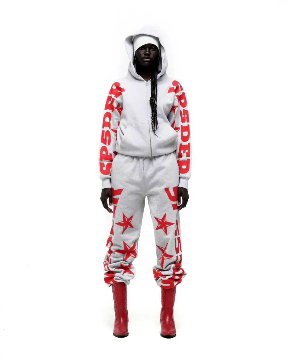 Spider MX555 Zip-up Grey Hoodies