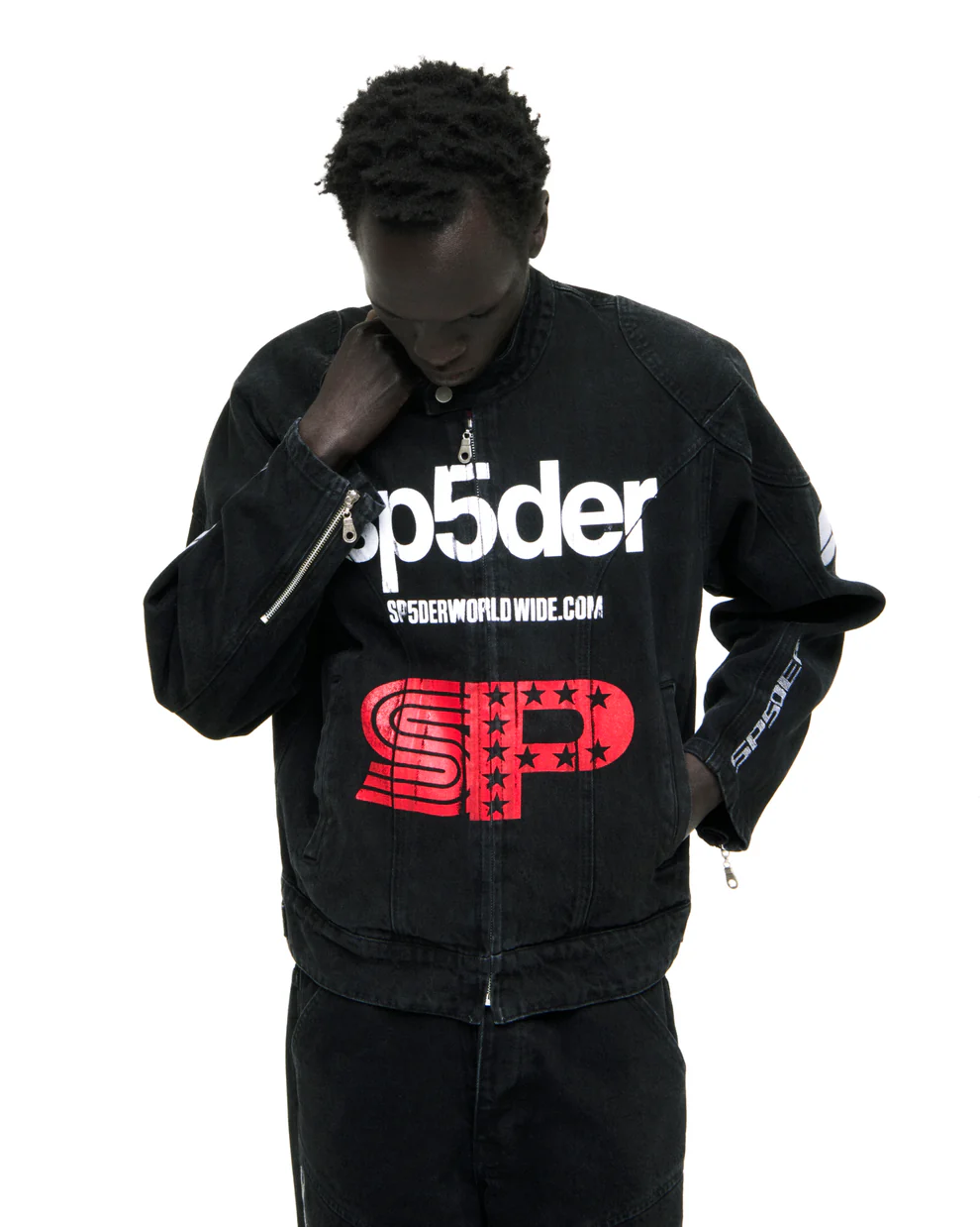 Spider Motorsport Denim Jacket Men