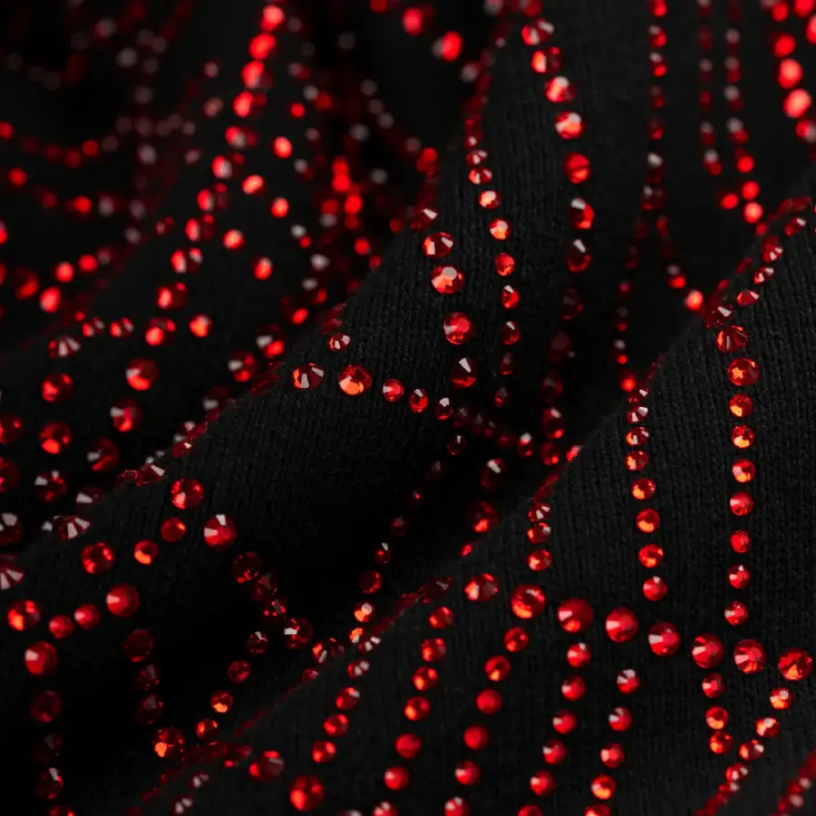 Spider OG Rhinestones Logo Black Hoodie