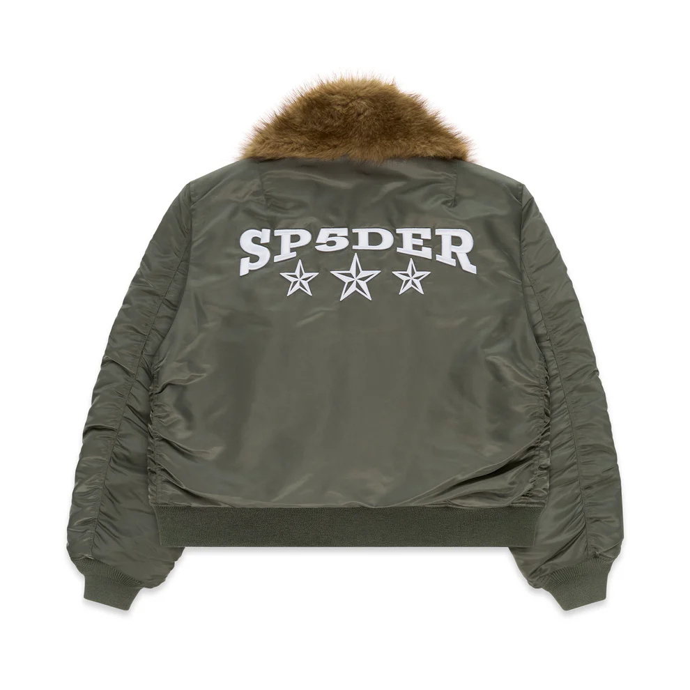 Spider Olive Flight Army Polyester Jacket