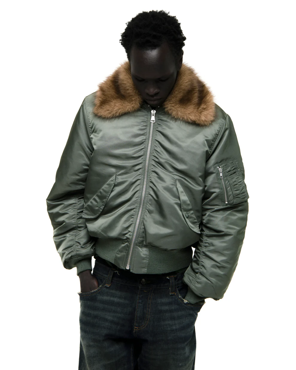 Spider Olive Flight Jackets