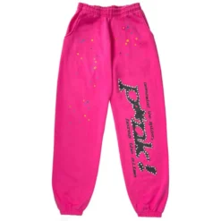 Spider PUNK Pink Sweatpants