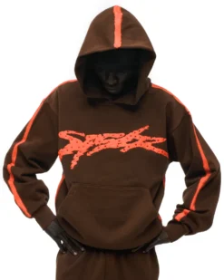 Spider Screaming Brown Hoodie