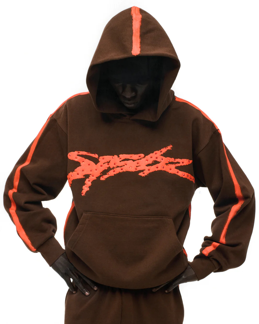 Spider Screaming Brown Hoodie