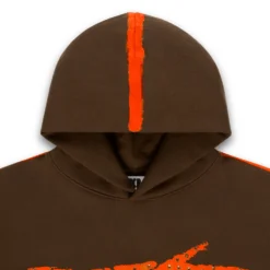 Spider Screaming Eagle Hoodie Brown