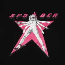 Spider Star Girl Baby black Tee