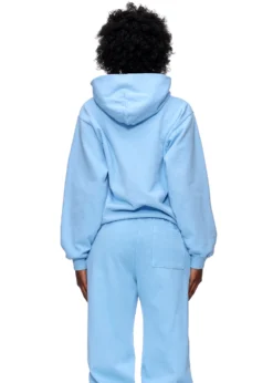 Spider Web Sky Blue Hoodies