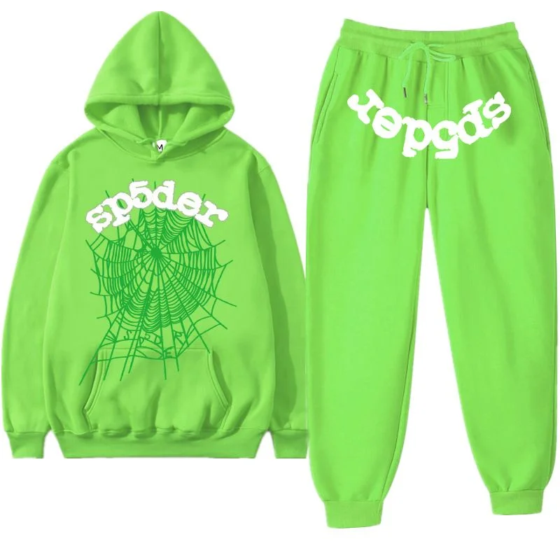Spider Web Slime Green Tracksuit