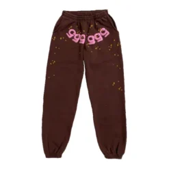 Spider Young Thug 555555 Sweatpants Brown