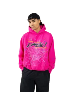 pink spider hoodie
