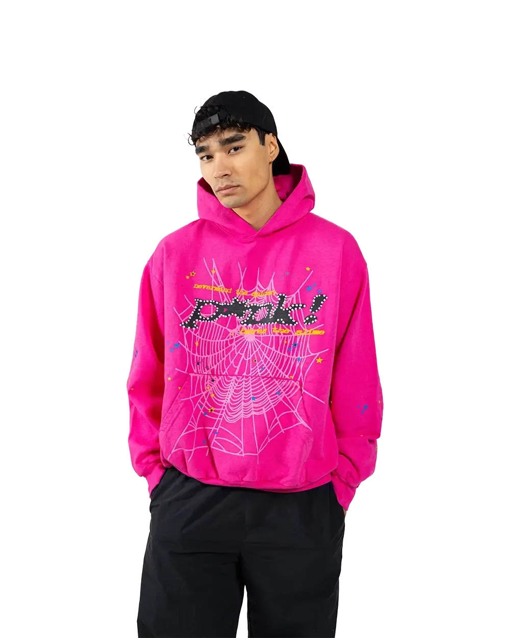 pink spider hoodie