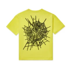 Sp5der Yellow Web Tee