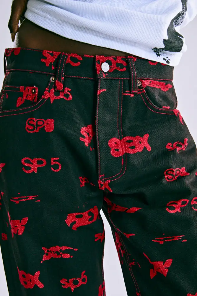 Spider 5EX AOP Black Denim Pant