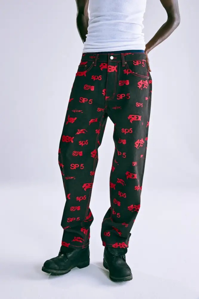 Spider 5EX AOP DENIM Denim Pant Black