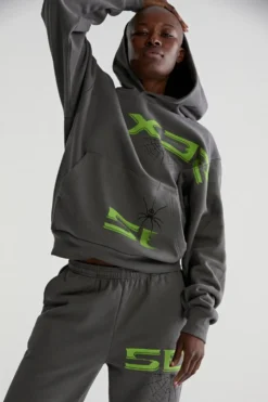Spider 5EX Hoodie Grey Sp5der Hoodies