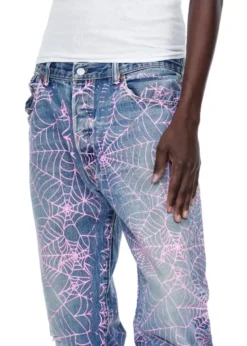 Spider AOP VINTAGE 501 DENIM Blue Jeans