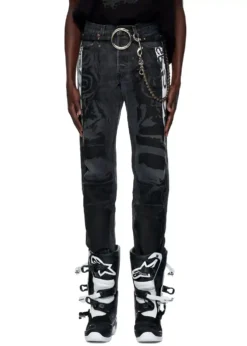 Spider Black Pant MOTO JEAN