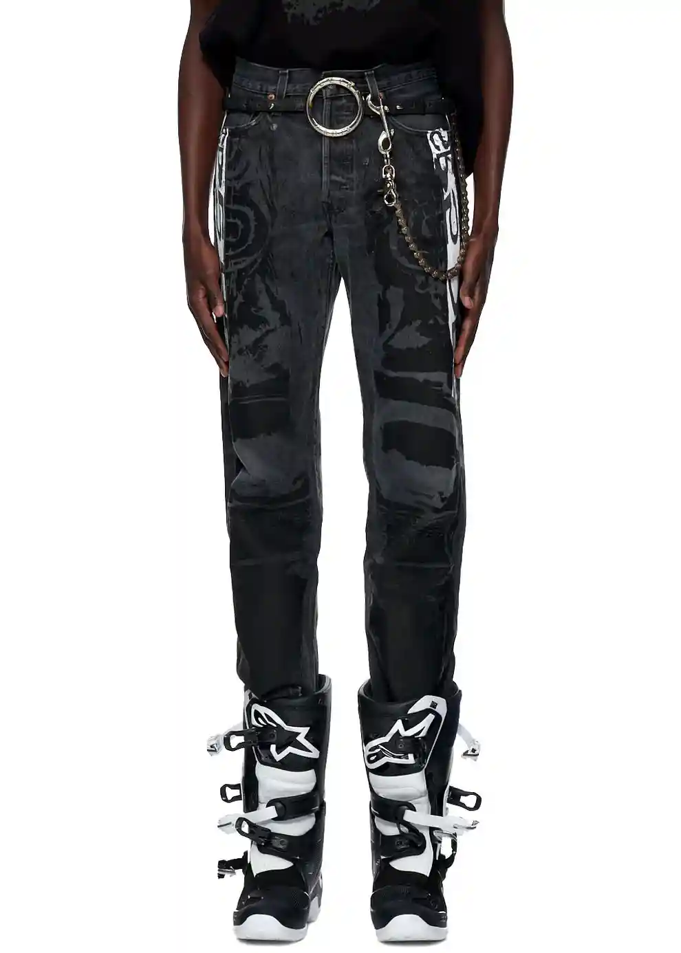 Spider Black Pant MOTO JEAN