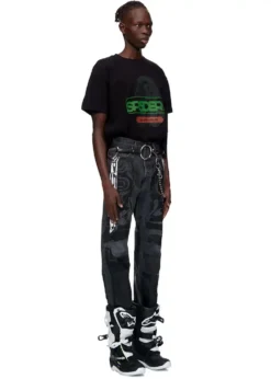 Spider MOTO JEAN Sp5der jeans black