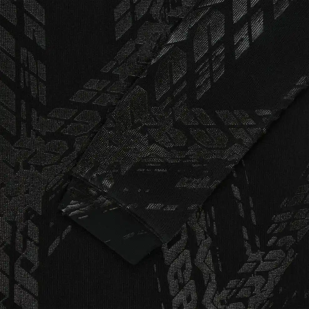 Sp5der Burnout Black Thermal Crewneck