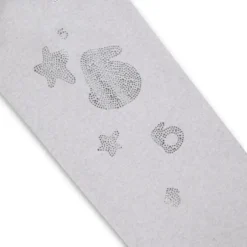 Sp5der Rhinestone Beluga V2 Grey Sweatpant