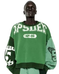 Sp5der Superfive Green Crewneck Unisex
