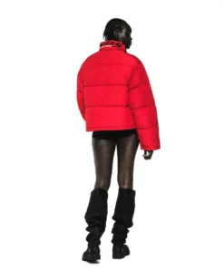 Sp5der Trackhawk Red Puffer Jacket for Men and Women