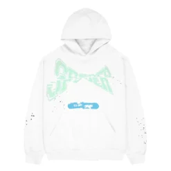 Spider Adult White Hoodie