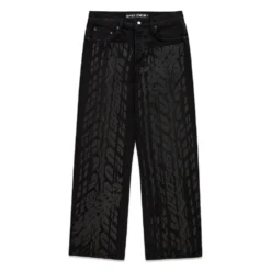 Spider Burnout Black Denim