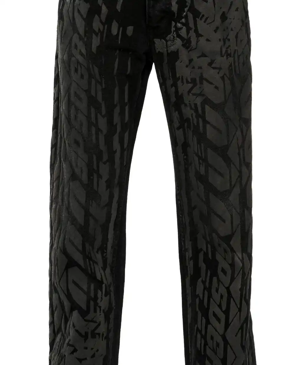 Spider Burnout Black Denim For Men