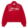Spider R-05 Script Red Bomber Jacket