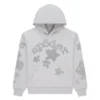 Spider Rhinestone Beluga Grey Hoodie